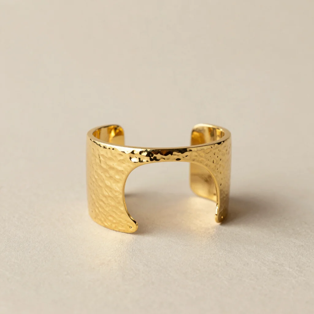 Aurelia Hammered Gold Cuff
