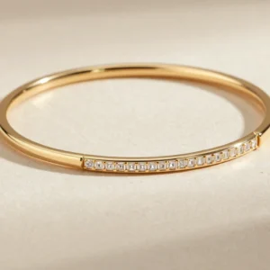 Prism Baguette Diamond Bangle